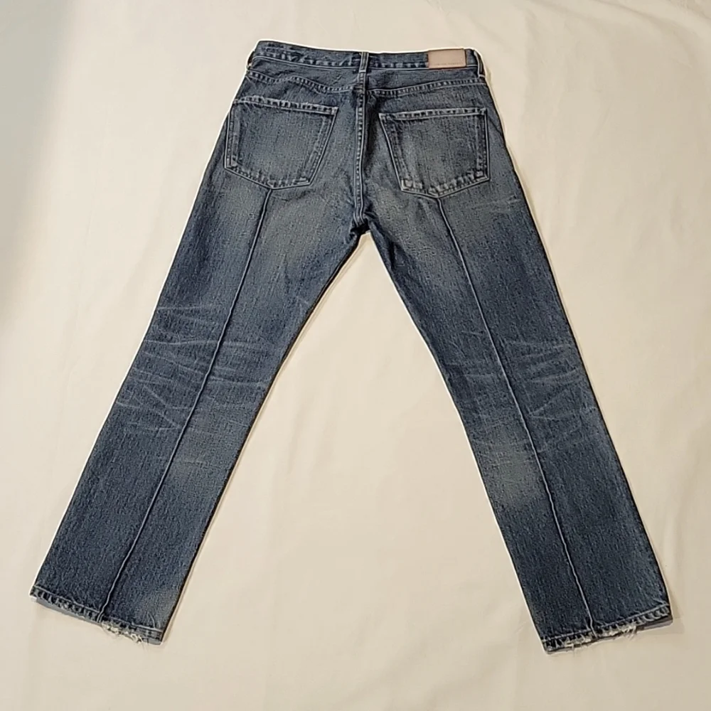 Citizens of humanity Gia ankle straight leg size 25 indigo blue pin tuck rigid - Picture 14 of 16